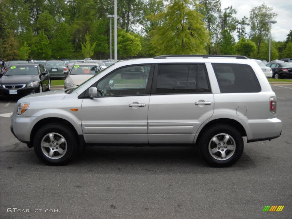 2007 Pilot EX 4WD - Billet Silver Metallic / Gray photo #6