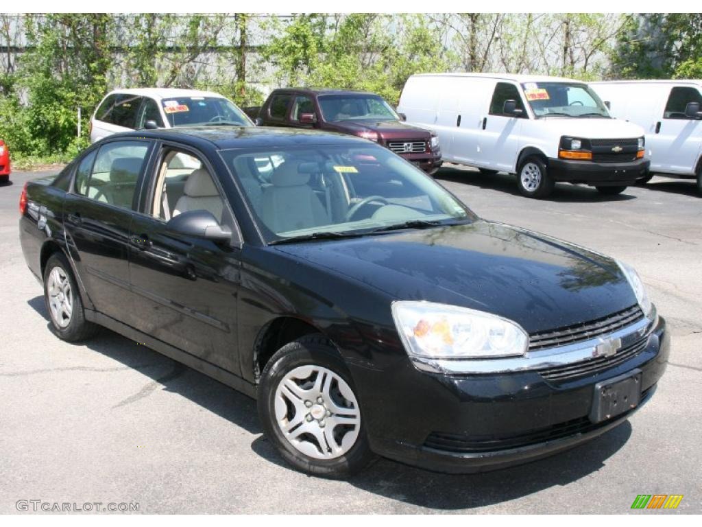 2005 Malibu Sedan - Black / Gray photo #3
