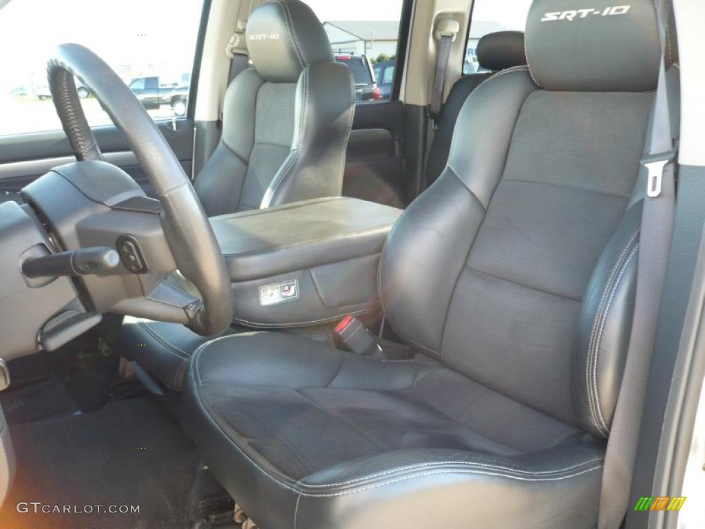 2005 Ram 1500 SRT-10 Quad Cab - Bright Silver Metallic / Dark Slate Gray photo #4