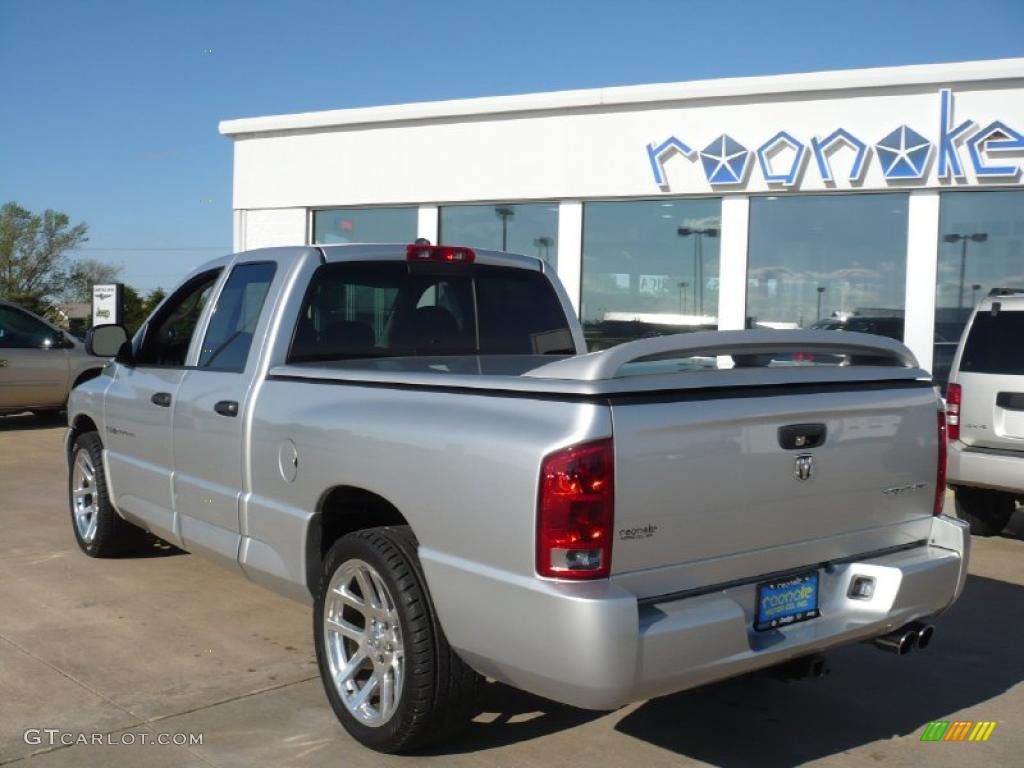 2005 Ram 1500 SRT-10 Quad Cab - Bright Silver Metallic / Dark Slate Gray photo #5