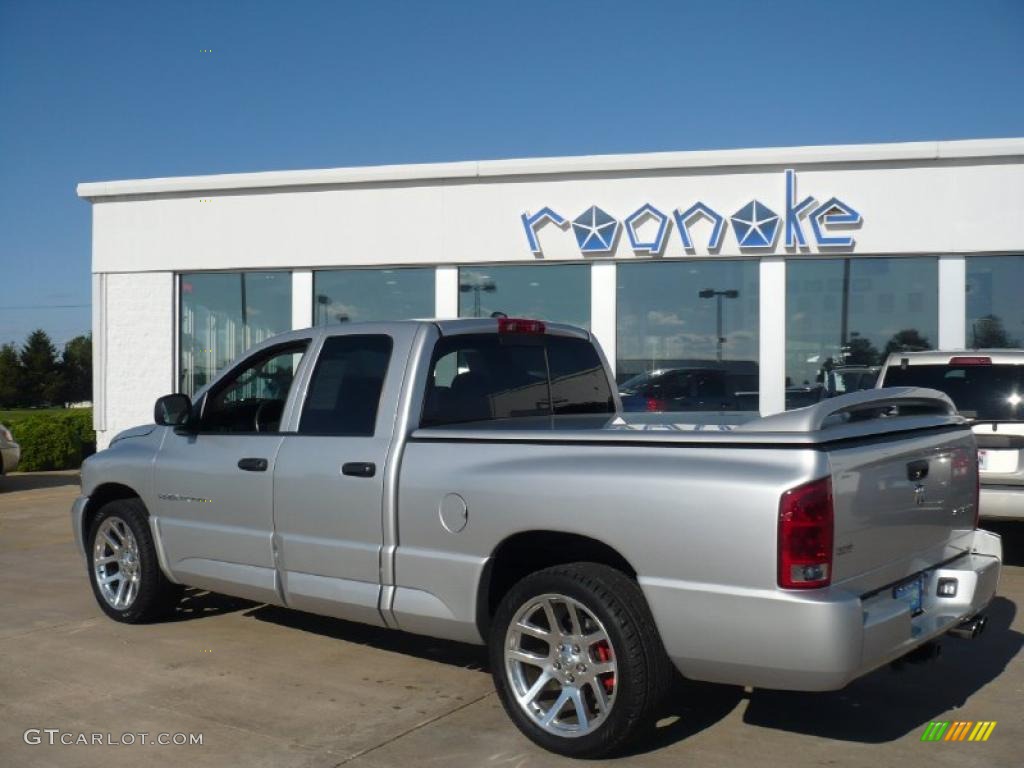 2005 Ram 1500 SRT-10 Quad Cab - Bright Silver Metallic / Dark Slate Gray photo #7