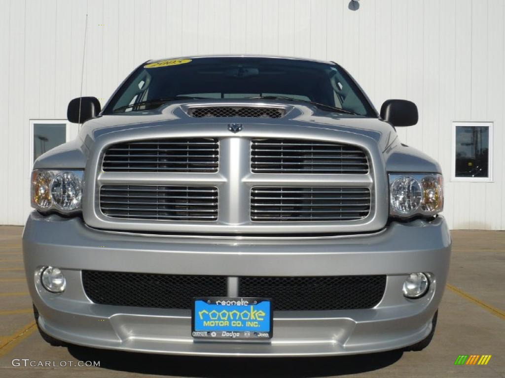 2005 Ram 1500 SRT-10 Quad Cab - Bright Silver Metallic / Dark Slate Gray photo #27