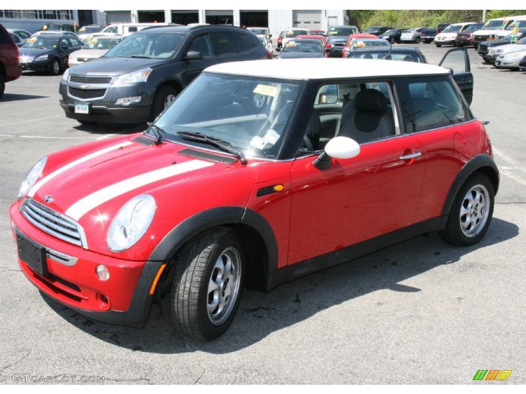 2005 Cooper Hardtop - Chili Red / Space Grey/Panther Black photo #1