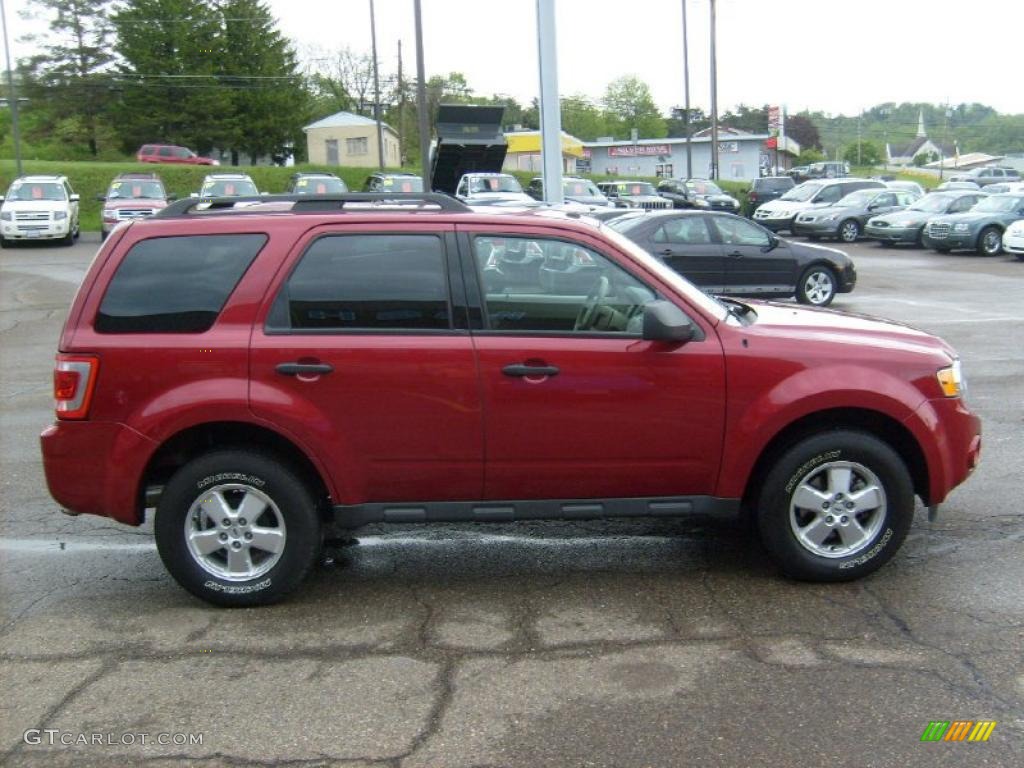 2009 Escape XLT V6 4WD - Sangria Red Metallic / Stone photo #6