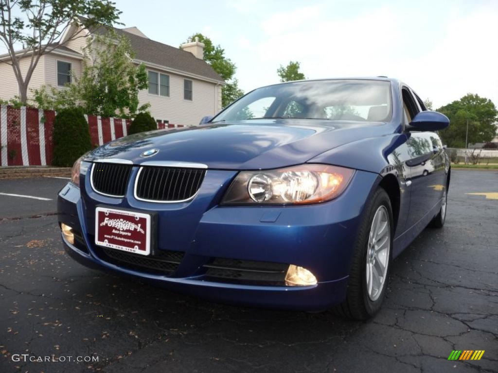 2007 3 Series 328xi Sedan - Montego Blue Metallic / Beige photo #11