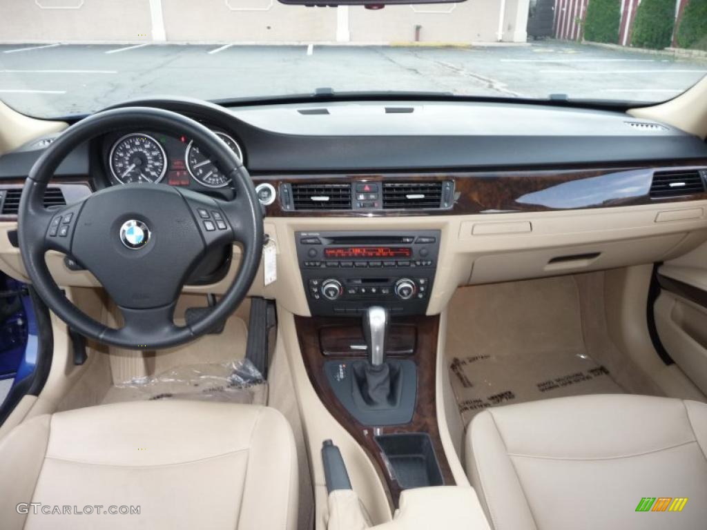 2007 3 Series 328xi Sedan - Montego Blue Metallic / Beige photo #29