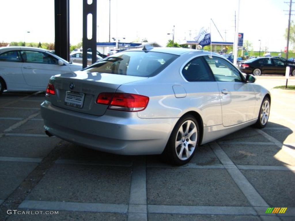 2007 3 Series 328xi Coupe - Titanium Silver Metallic / Terra/Black Dakota Leather photo #7