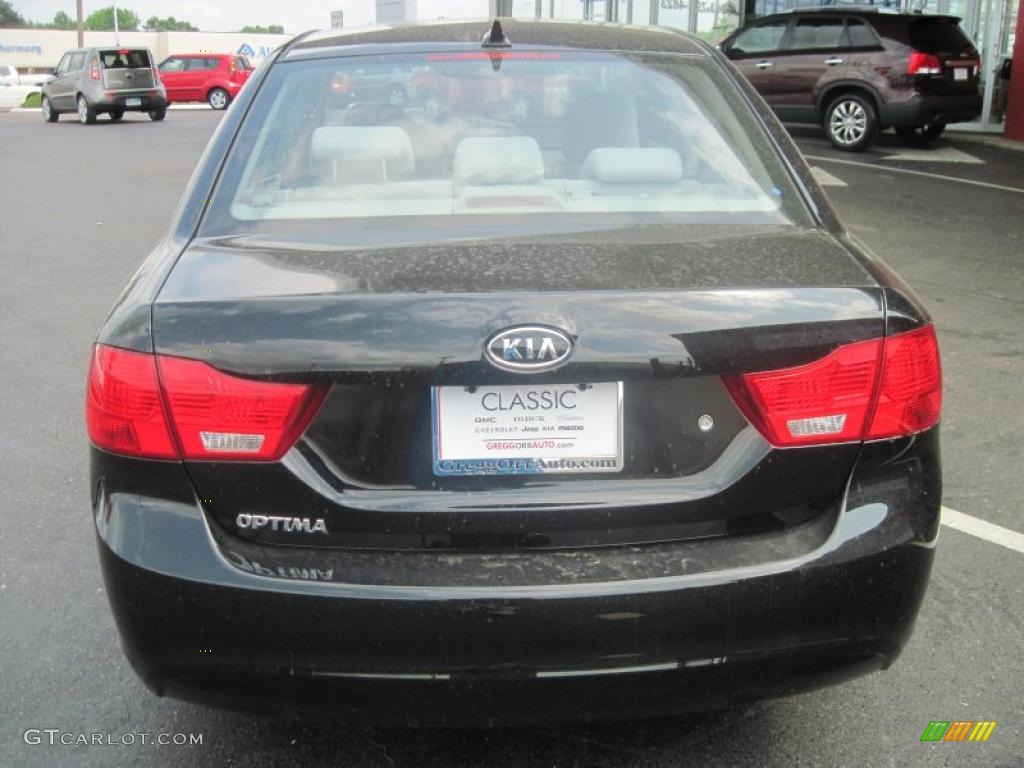 2010 Optima LX - Ebony Black / Gray photo #6