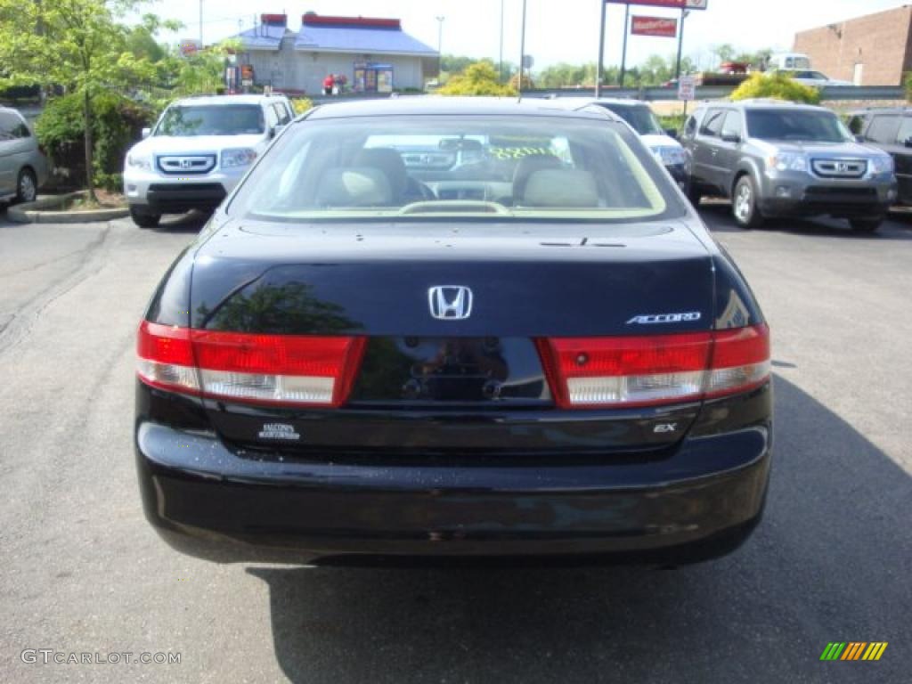 2003 Accord EX Sedan - Nighthawk Black Pearl / Ivory photo #3