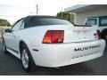 2001 Oxford White Ford Mustang V6 Convertible  photo #2