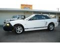 2001 Oxford White Ford Mustang V6 Convertible  photo #8