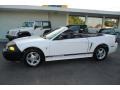 2001 Oxford White Ford Mustang V6 Convertible  photo #15