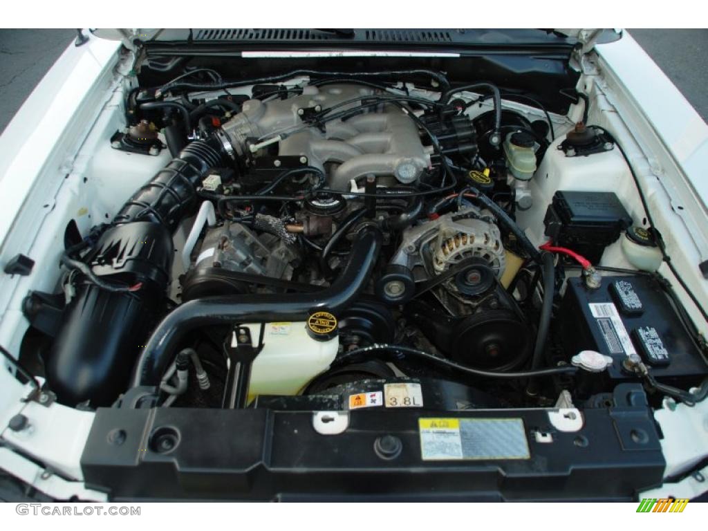 2001 Mustang V6 Convertible - Oxford White / Medium Graphite photo #43