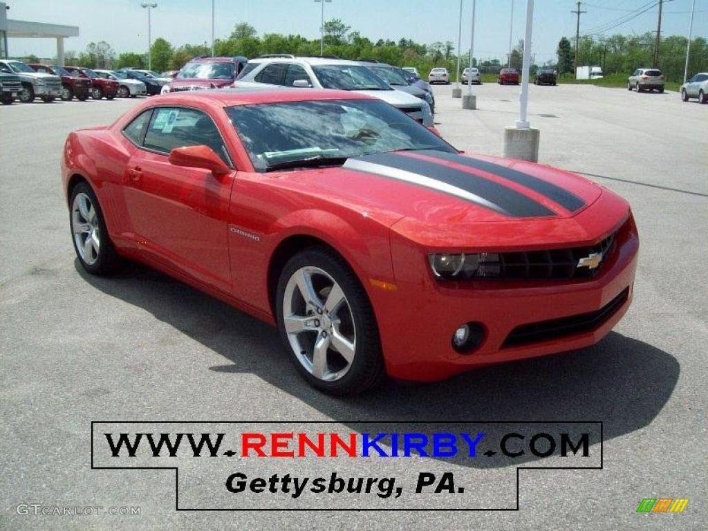 2010 Camaro LT/RS Coupe - Victory Red / Black photo #1