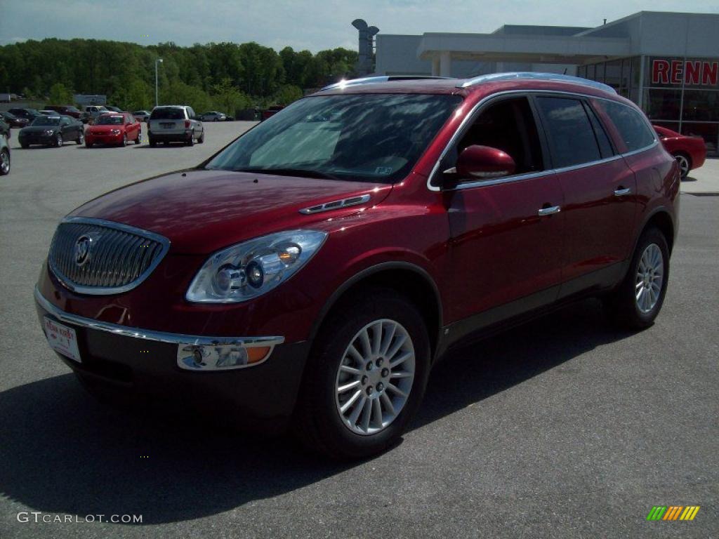 2010 Enclave CXL - Red Jewel Tintcoat / Ebony/Ebony photo #2