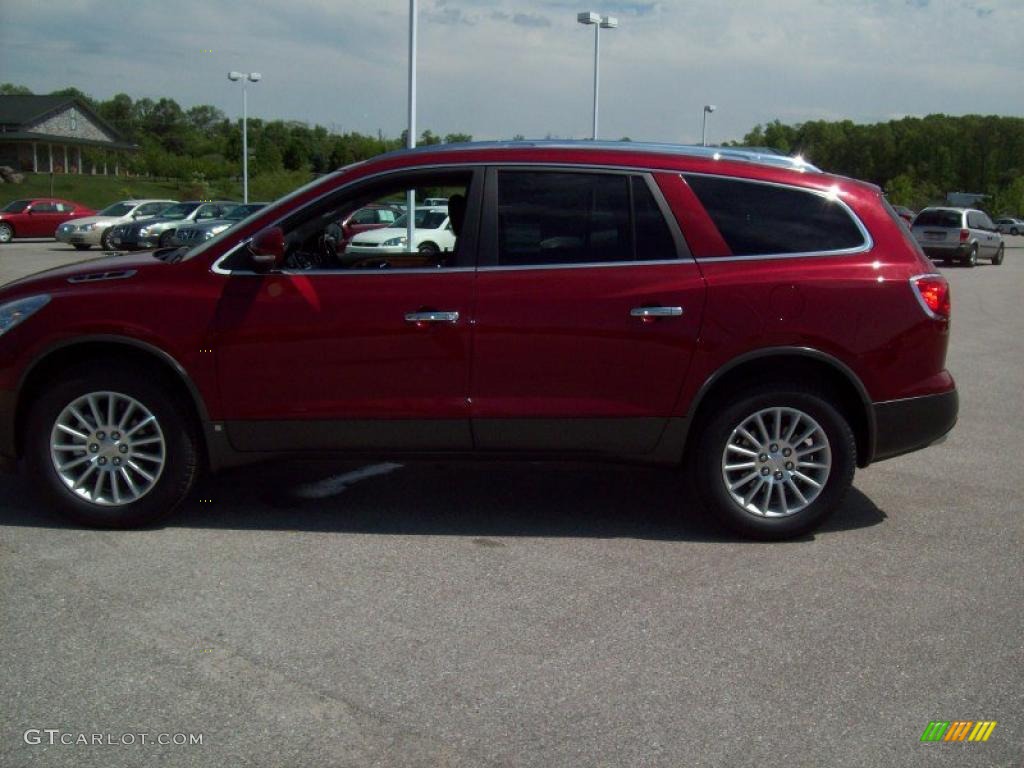 2010 Enclave CXL - Red Jewel Tintcoat / Ebony/Ebony photo #6