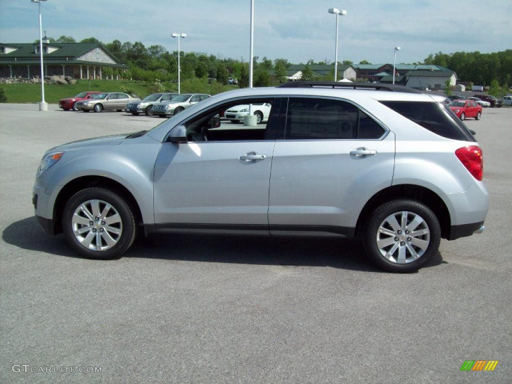 2010 Equinox LT AWD - Silver Ice Metallic / Jet Black photo #6