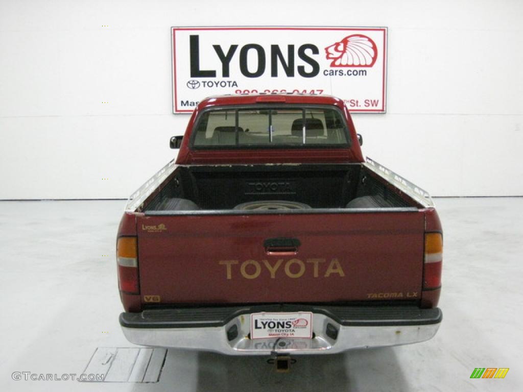 1996 Tacoma V6 Extended Cab - Sunfire Red Pearl / Beige photo #9