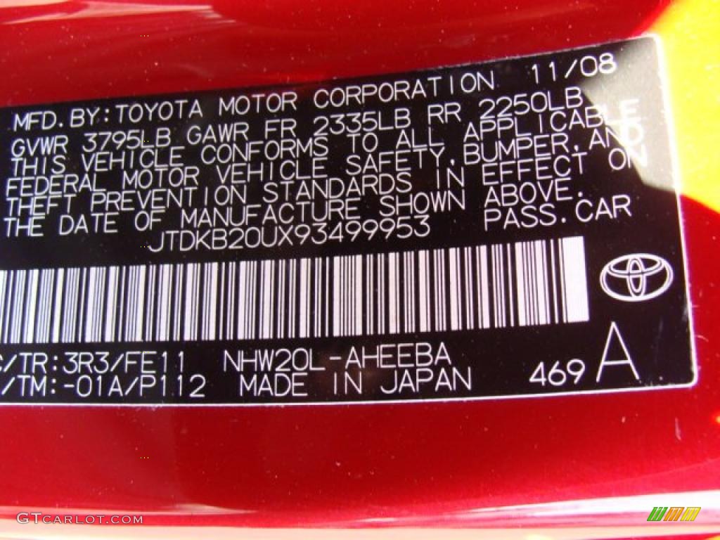 2009 Prius Hybrid - Barcelona Red Metallic / Dark Gray photo #15