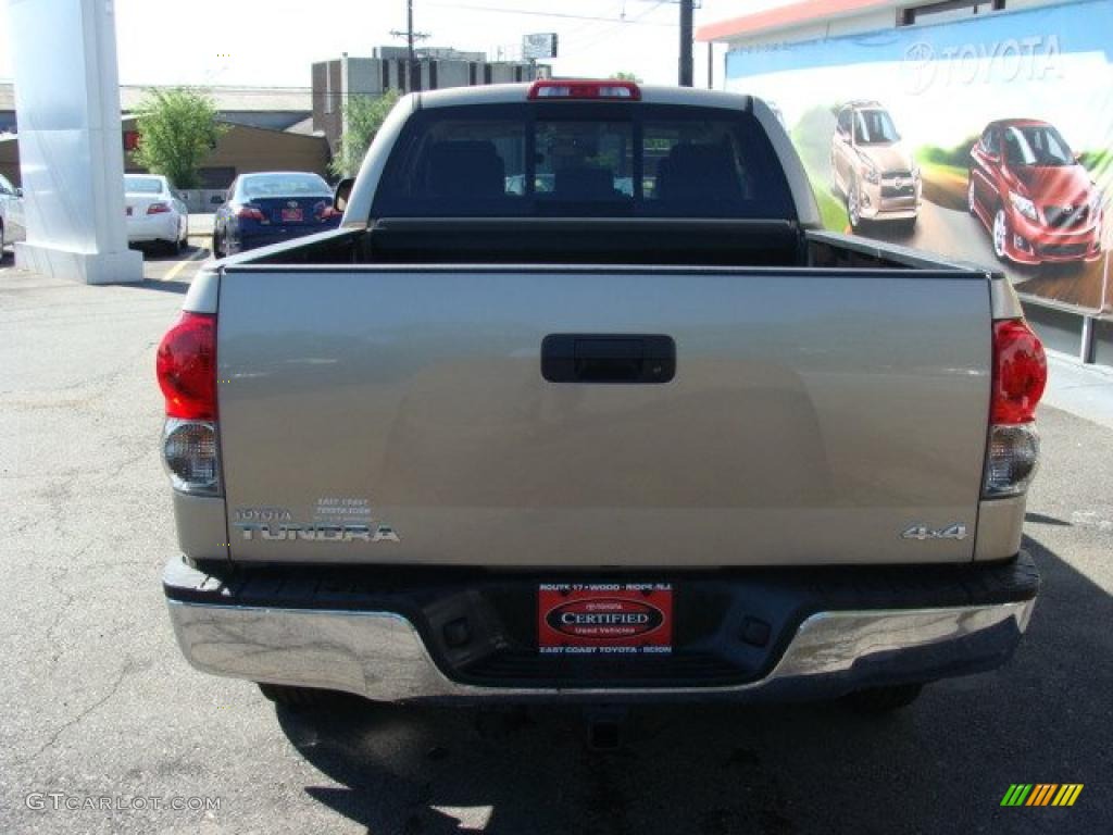 2008 Tundra Double Cab 4x4 - Desert Sand Mica / Beige photo #5