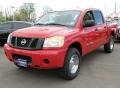 2010 Red Alert Nissan Titan XE Crew Cab 4x4  photo #1