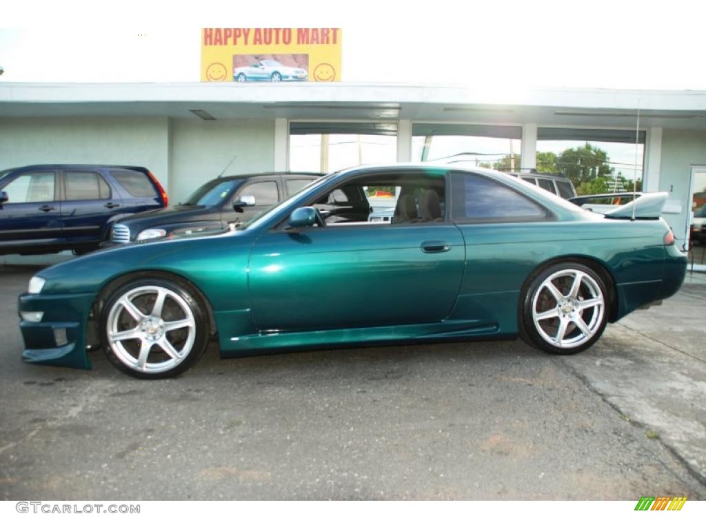 1998 240SX SE - Cobalt Green Pearl Metallic / Black photo #3