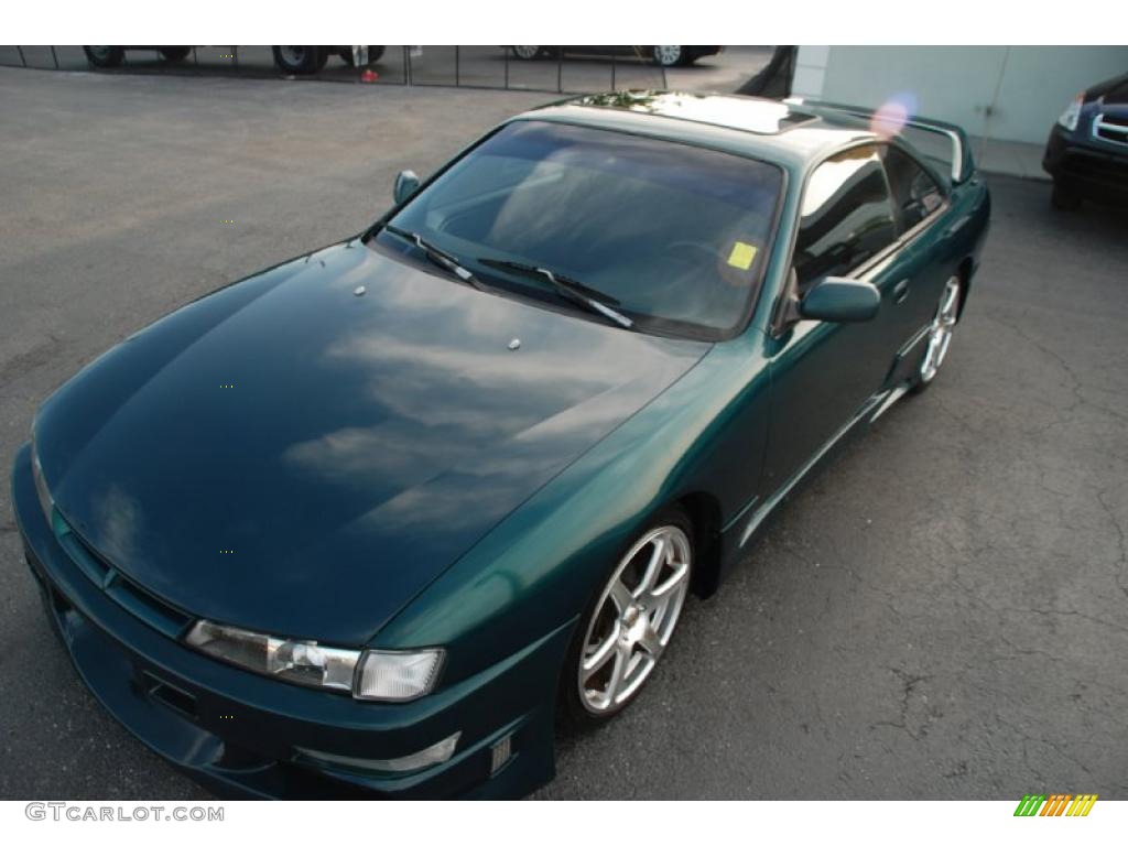1998 240SX SE - Cobalt Green Pearl Metallic / Black photo #4