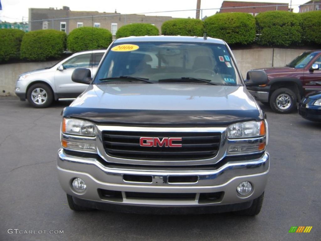 2006 Sierra 1500 SLT Crew Cab 4x4 - Silver Birch Metallic / Dark Pewter photo #1