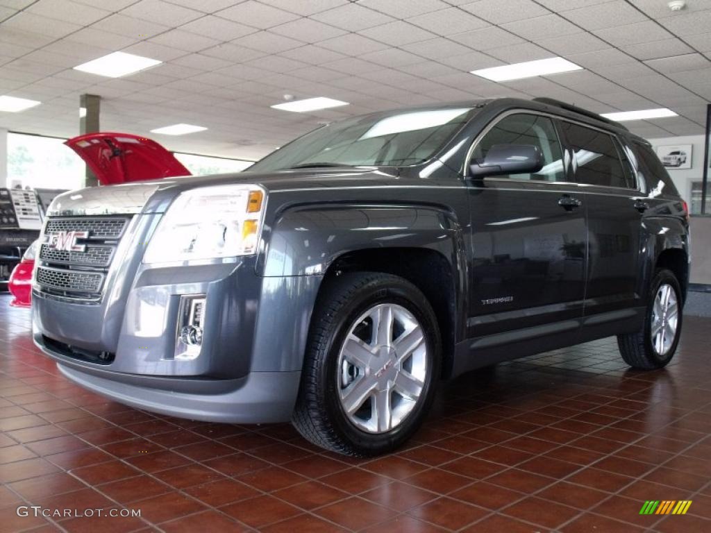 2010 Terrain SLT - Cyber Gray Metallic / Light Titanium photo #1