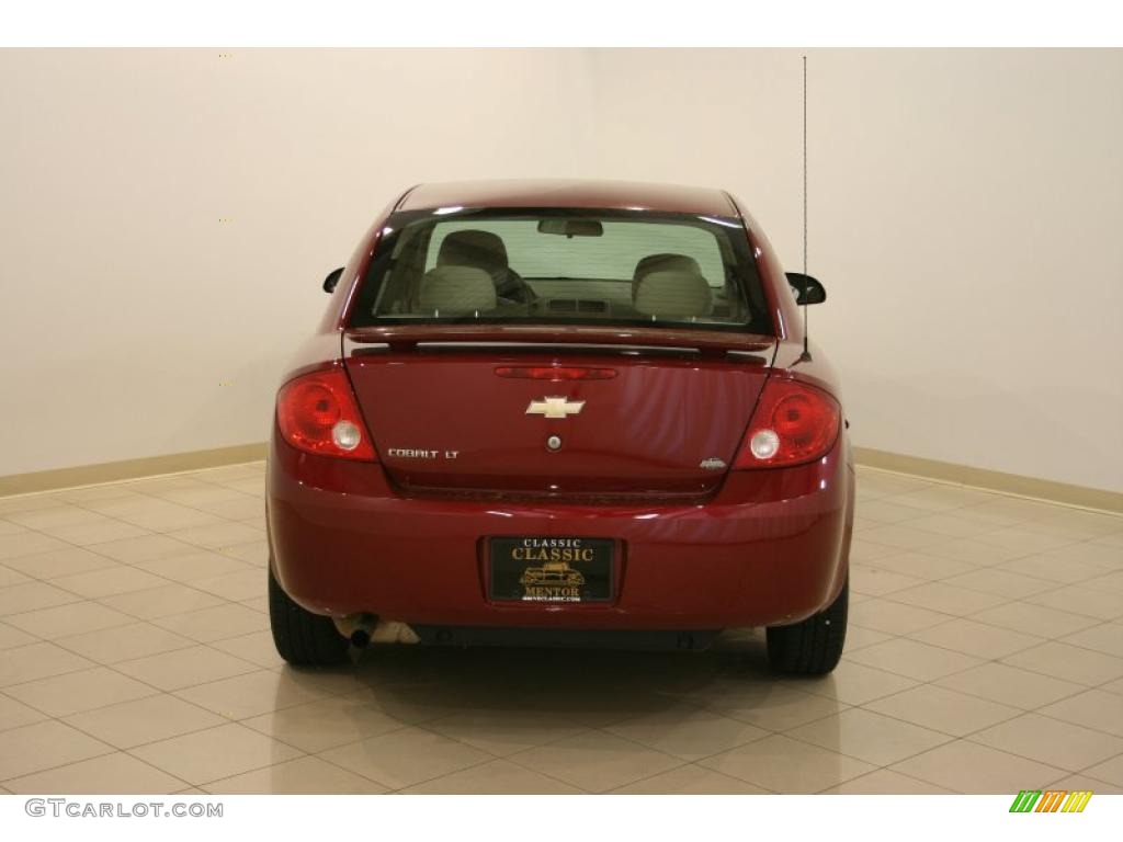 2007 Cobalt LT Sedan - Sport Red Tint Coat / Neutral Beige photo #6