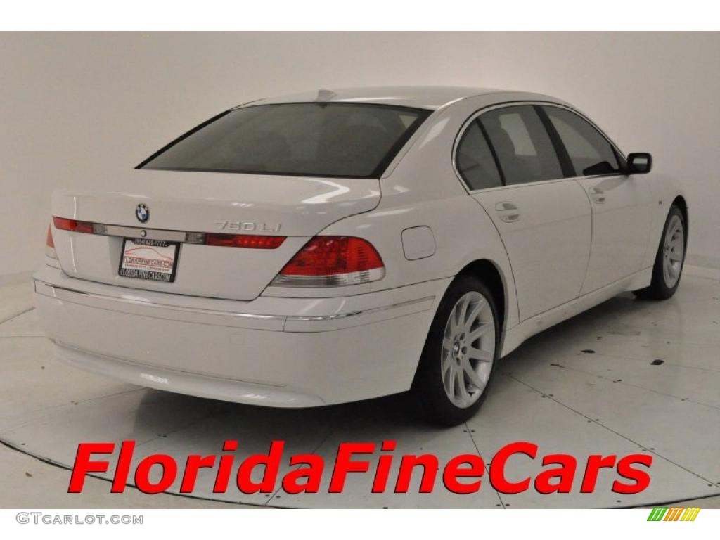 2002 7 Series 745Li Sedan - Alpine White / Beige III photo #2