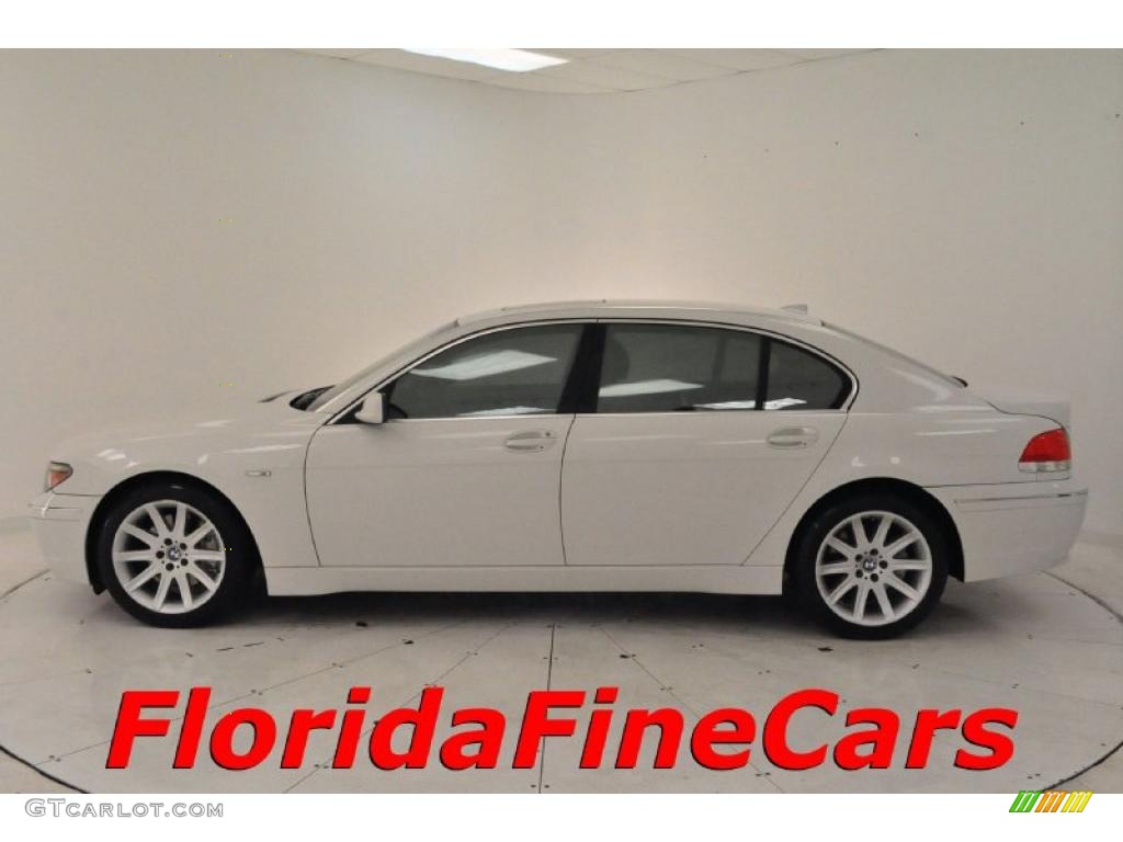 2002 7 Series 745Li Sedan - Alpine White / Beige III photo #3