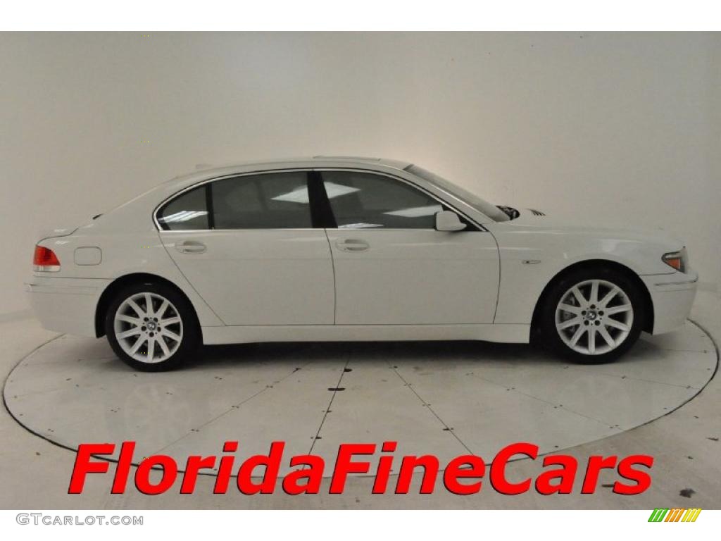 2002 7 Series 745Li Sedan - Alpine White / Beige III photo #4