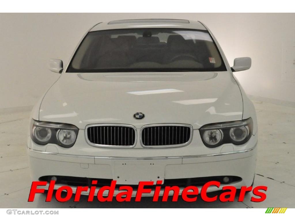 2002 7 Series 745Li Sedan - Alpine White / Beige III photo #5