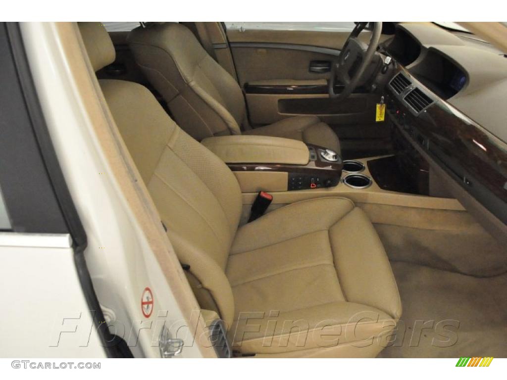 2002 7 Series 745Li Sedan - Alpine White / Beige III photo #13