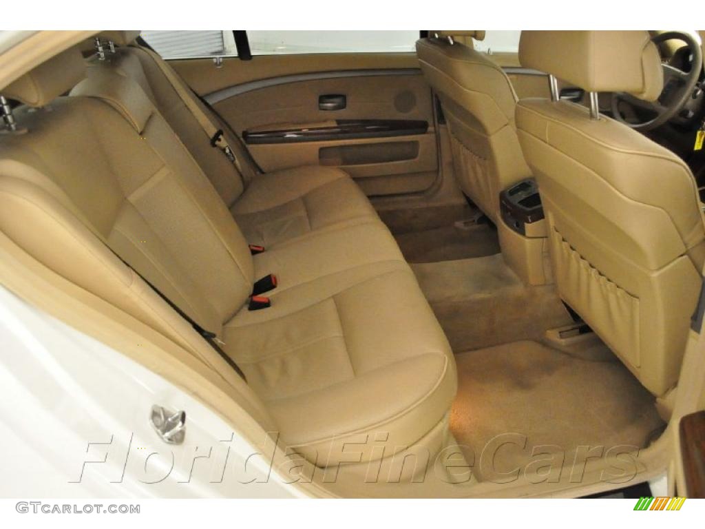 2002 7 Series 745Li Sedan - Alpine White / Beige III photo #14