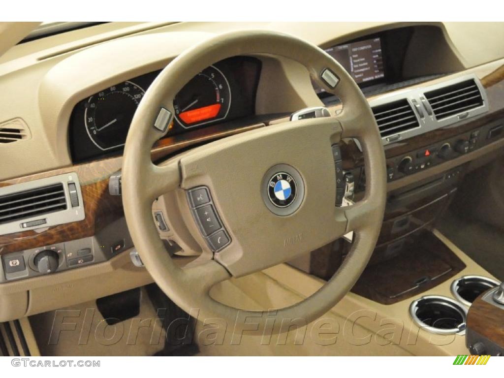 2002 7 Series 745Li Sedan - Alpine White / Beige III photo #17