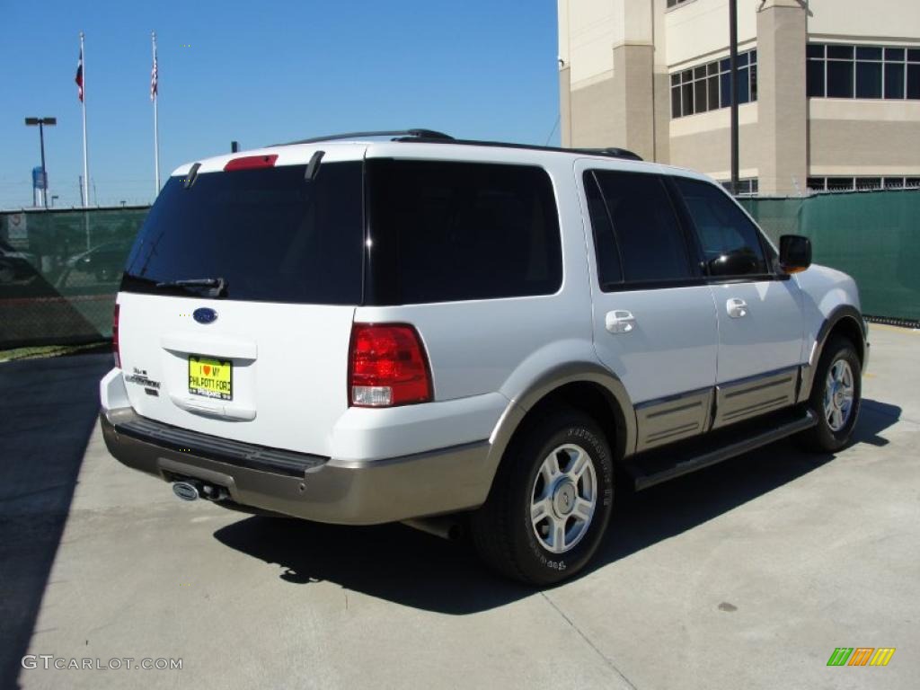 2003 Expedition Eddie Bauer - Oxford White / Medium Parchment photo #3