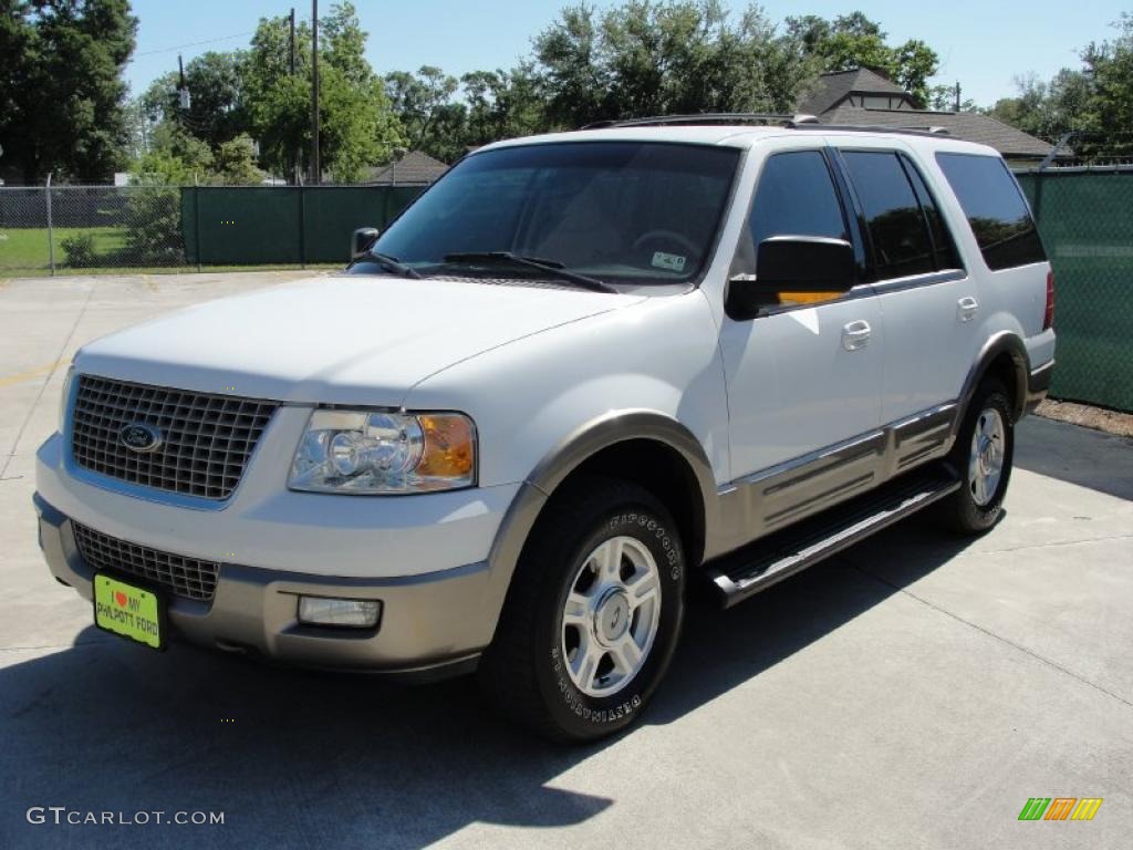 2003 Expedition Eddie Bauer - Oxford White / Medium Parchment photo #7