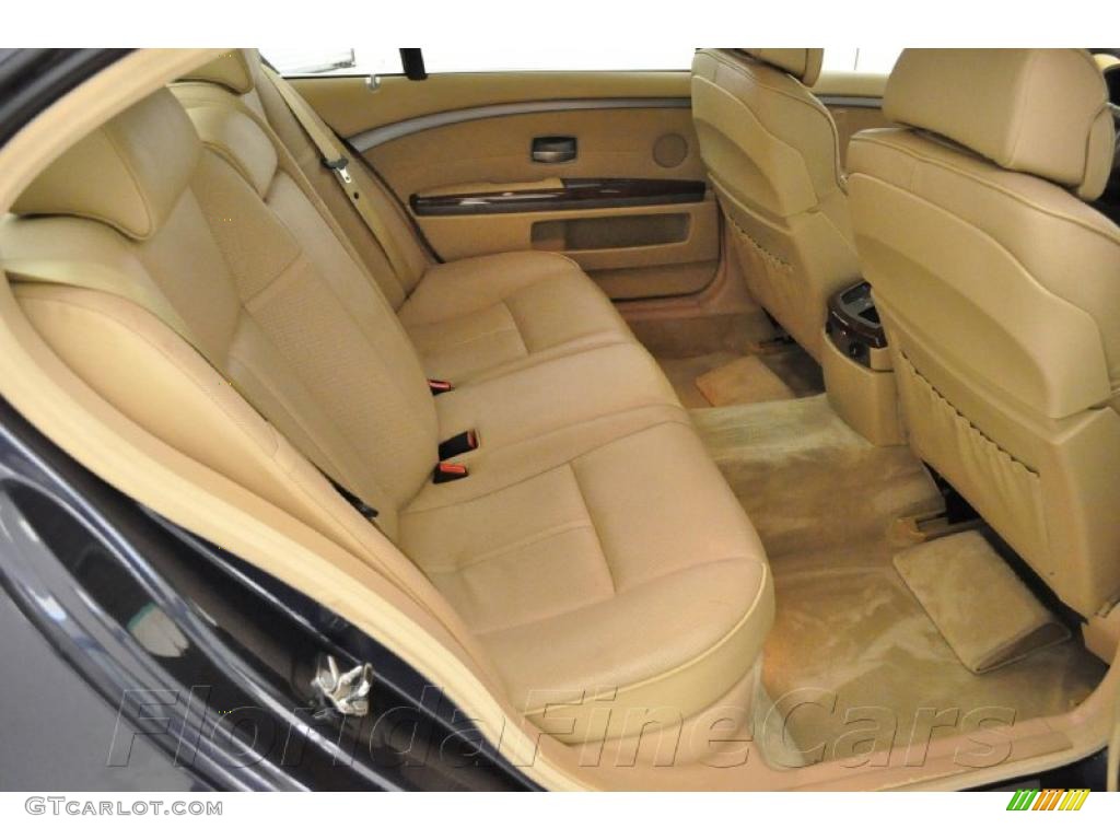 2003 7 Series 745Li Sedan - Orient Blue Metallic / Dark Beige/Beige III photo #13