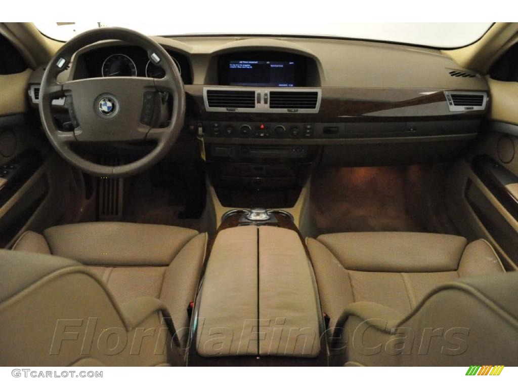2003 7 Series 745Li Sedan - Orient Blue Metallic / Dark Beige/Beige III photo #14