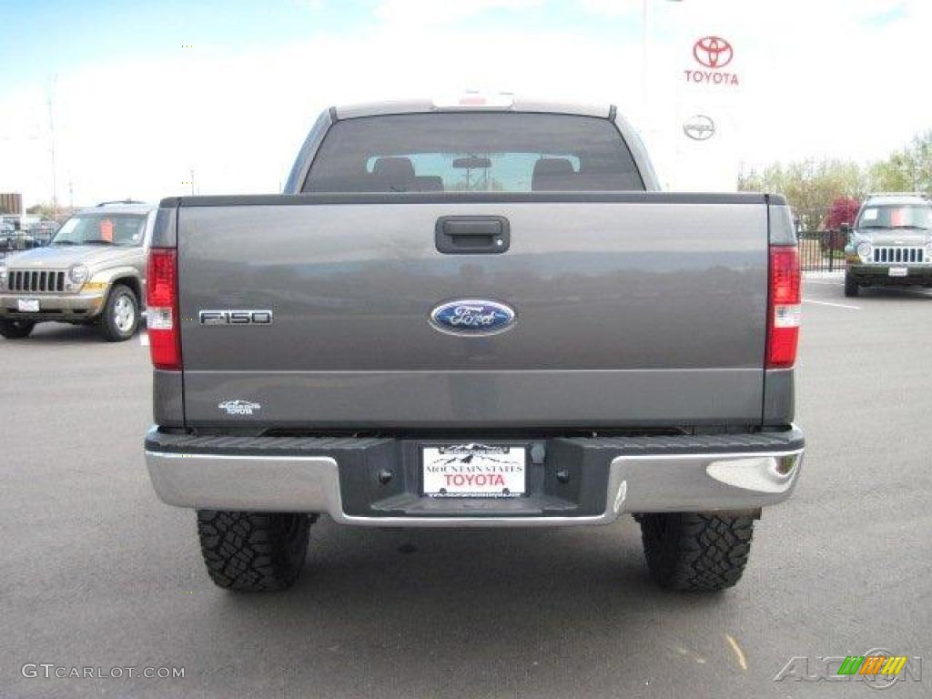2005 F150 XLT SuperCrew 4x4 - Dark Shadow Grey Metallic / Medium Flint Grey photo #3