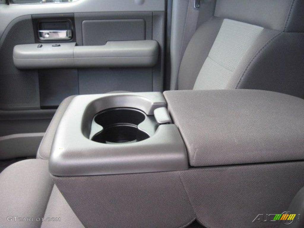 2005 F150 XLT SuperCrew 4x4 - Dark Shadow Grey Metallic / Medium Flint Grey photo #22