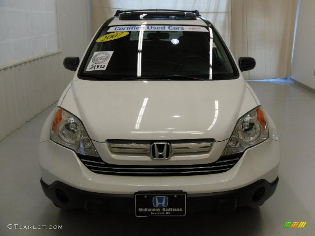 2007 CR-V EX 4WD - Taffeta White / Gray photo #6