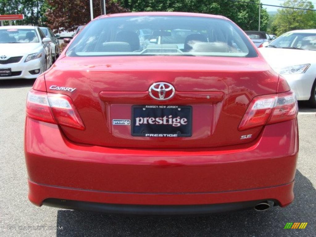 2009 Camry SE - Barcelona Red Metallic / Charcoal photo #5