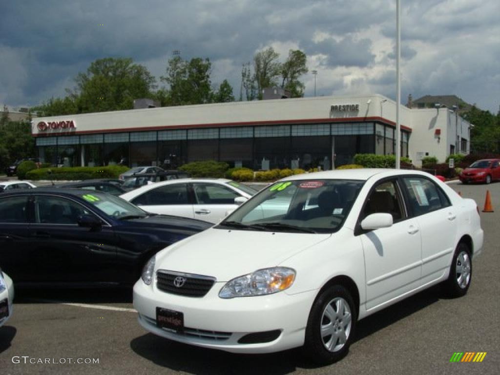 Super White Toyota Corolla