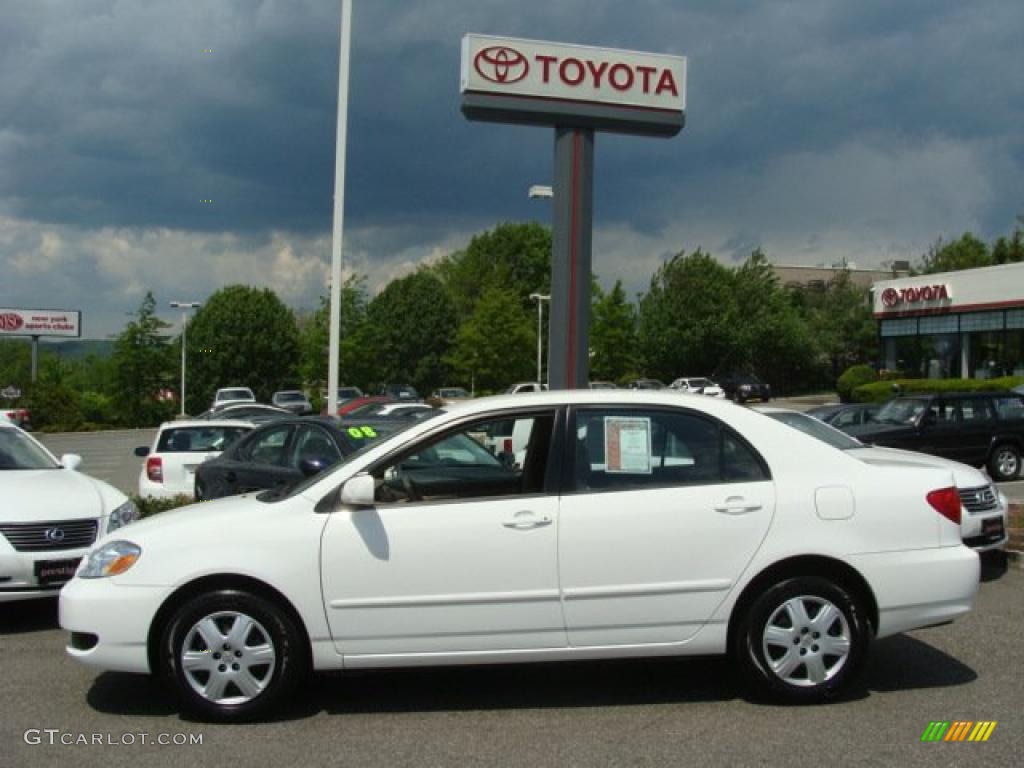 2008 Corolla LE - Super White / Beige photo #3