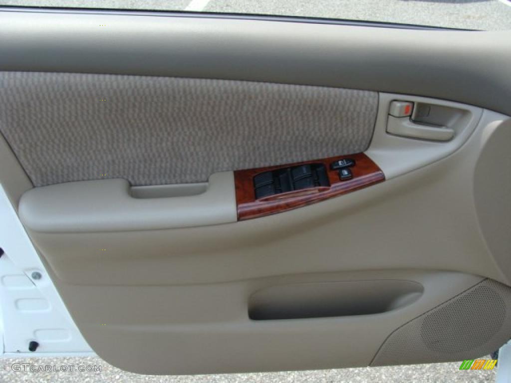 2008 Corolla LE - Super White / Beige photo #6