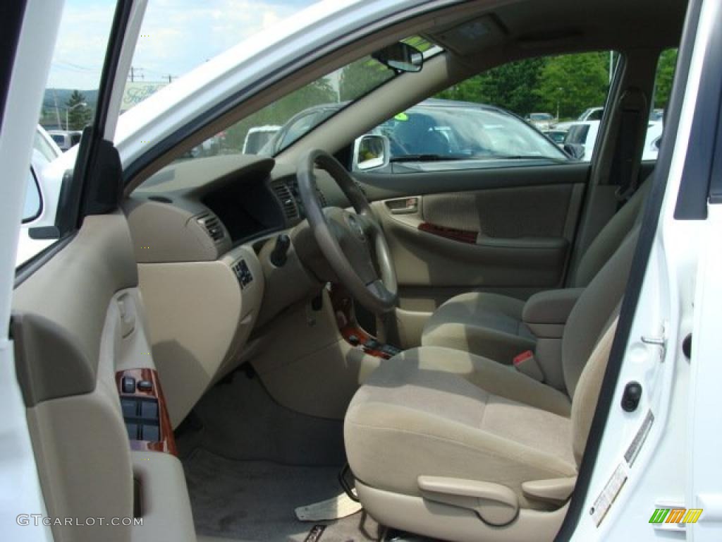 2008 Corolla LE - Super White / Beige photo #7