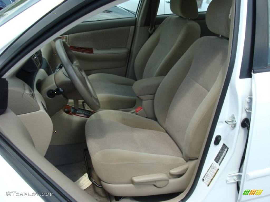 2008 Corolla LE - Super White / Beige photo #8